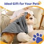 YAMAIDUO 2 Pièces Serviette Chien 100 x 50 CM, Serviette pour Chien Doux Séchage Rapide Microfibre, Serviete Chien Super Absorba