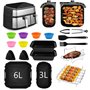 Accessoires Airfryer pour Philips Airfryer Dual Basket 3000 Series NA350 Airfryer