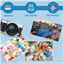 Wenrescry Papier Photo A4 Brillant – 50 Feuilles, 200 g/m² – Séchage Instantané, Papier Haute Brillance Idéal pour Imprimantes J