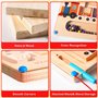 Strehknewen Jeu Montessori Magnétique – Jouet Labyrinthe en Bois pour Motricité Fine et Apprentissage des Couleurs et Chiffres –