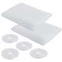 Fenêtre Moustiquaire Filet Lot de 2 rubans | 4 rouleaux autocollants | Fly Bug Moustiquaire Mosquito kit de protection | 2.0 m x