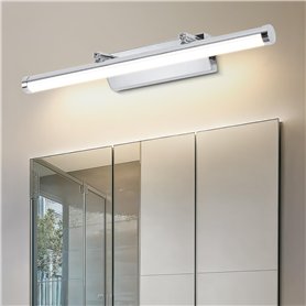 Dehobo Lampe Miroir Salle de Bain 9W 42CM - Applique Salle de Bain avec Interrupteur Blanc Neutre 4000K 730LM - Luminaire Salle
