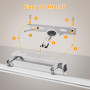 Dehobo Lampe Miroir Salle de Bain 9W 42CM - Applique Salle de Bain avec Interrupteur Blanc Neutre 4000K 730LM - Luminaire Salle 