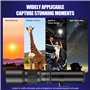 JINTU 500mm-1000mm f/8 Téléobjectif SLR caméra Manuel Focus Compatible avec T8i/T7i/T7/T6/T3i/T2i/4000D/850D/SL3/SL2 77D, 5D IV,