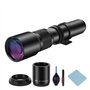 JINTU 500mm-1000mm f/8 Téléobjectif SLR caméra Manuel Focus Compatible avec T8i/T7i/T7/T6/T3i/T2i/4000D/850D/SL3/SL2 77D, 5D IV,