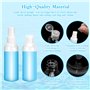 Bouteilles de Voyage 8 Pcs Ensemble de Flacons Vide de Voyage 100ml Flacons de Voyage Transparent Anti-Fuite Rechargeables Boute