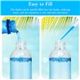 Bouteilles de Voyage 8 Pcs Ensemble de Flacons Vide de Voyage 100ml Flacons de Voyage Transparent Anti-Fuite Rechargeables Boute