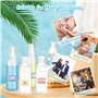 Bouteilles de Voyage 8 Pcs Ensemble de Flacons Vide de Voyage 100ml Flacons de Voyage Transparent Anti-Fuite Rechargeables Boute