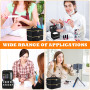 JGCJGG Rangement Vernis à Ongles Noir, Boite Rangement Vernis Double Couche, Organisateur Vernis à Ongle, Malette Rangement Vern
