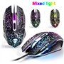 Clavier de Jeu USB rétroéclairé Arc-en-Ciel Filaire+Souris de Jeu LED Arc-en-Ciel Optique à 6 Boutons 2400 DPI+Casque de Jeu sté
