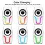Clavier de Jeu USB rétroéclairé Filaire+Souris de Jeu LED Arc-en-Ciel Optique à 6 Boutons 2400 DPI+Casque de Jeu stéréo+Haut-par