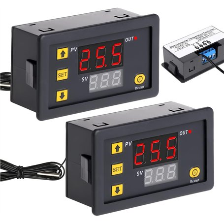 SPORWAY 2 Pack Contrôleurs De Température W3230: Commutateur De Température Numérique DC 12V