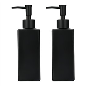 SPORWAY Distributeur de savon noir moderne avec 2 pompes puissantes