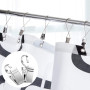 50 pièces Pince Attache Rideau, Clips de Rideau, Acier Inoxydable, Petits Clips de Rideau en métal avec Crochets, pour Rideaux d