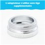 BLUMKRAFT Lot DE 2 Adaptateurs Radiateur M28 x1.5 COTERM/COTHERM (Prototype) vers M30 x 1.5 pour Thermostat/tête thermostatique 