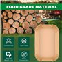 PALUDO 120 Pièces Papier Cuisson Air Fryer Rectangulair, 22x14 cm Papier Sulfurisé pour Air Fryer Compatible avec Ninja AF300EU 