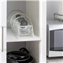 Organize It All 1902W Étagère de cuisine avec revêtement en vinyle Blanc