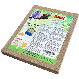 S&X Lot de 30 feuilles de papier gravier pour cage à oiseaux