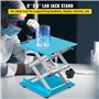 VEVOR Table Élévatrice de Laboratoire 20x20 cm Plate-Forme de Levage de Laboratoire Hauteur Réglable 6-31 cm Manuel Support de L