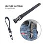 Attache Gants Clip Porte-Gant - 14cm cuir avec mousqueton, Clips de Gants avec Mousqueton Velcro, Multifonctionnels Porte Gants 