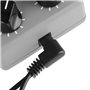 Alnicov 8 voies Daisy Chain Cordon d'alimentation Câble d'alimentation de guitare pour pédales d'effet de guitare