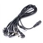 Alnicov 8 voies Daisy Chain Cordon d'alimentation Câble d'alimentation de guitare pour pédales d'effet de guitare