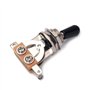 Alnicov Interrupteur à bascule 3 voies pour guitare basse Les Paul LP, pointe noire