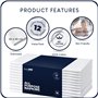 LivinEase Serviettes en tissu en coton - Lot de 12 serviettes de table Blanc Pur - 100% coton 46 x 46 cm Serviettes en tissu sur