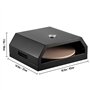 VEVOR Four à Pizza Extérieur Acier Inoxydable Boîte à Pizza Barbecue Gaz Bois Pierre Cuisson Céramique Cordiérite 30,5 cm Box su