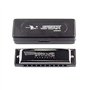 Harmonica Senior Bruce Harmonica 10 trous avec étui en laiton et acier inoxydable Argenté D
