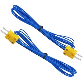 Taiss 2 pièces K Type mini-connecteur Thermocouple Sonde de Température Capteur Plage de Mesure -50~250 ° C