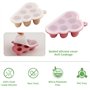 Zosenyer Pot Conservation Bébé en Silicone, 4 Pots Avec Couvercle Pour Diversification Alimentaire Bébé, Conservation Lait Mater