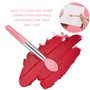 Lmyzcbzl Silicone Pinceau À Lèvres, 4 Pcs Pinceau à Lèvres Mini Portable, Brosse à Lèvres en Silicone Double Face, Baume à Lèvre