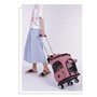 Sac à Dos pour Chat avec Roues Sac de Transport pour Chiot avec Filet Respirant et Ventilateur Cages pour Animaux Pliables sur C