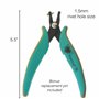 The Beadsmith Vintaj Tools Pince perforatrice en métal de 1,5 mm avec Protection de jauge – Créer des Trous Propres – pour tôle 