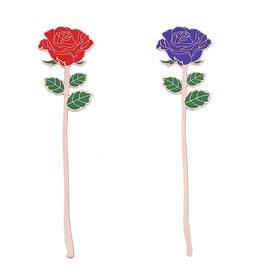 2 Pièces Marque Page Metal Rose