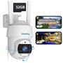 nicezing 4MP QHD Camera Surveillance WiFi Exterieure avec Gratuit Carte 32G