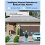 nicezing 4MP QHD Camera Surveillance WiFi Exterieure avec Gratuit Carte 32G, 360° Suivi Automatique IP Camera, Vision Nocturne C