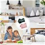 2 Pièces Porte Mouchoirs, Boite Mouchoir, Boîte à Mouchoirs en Cuir, Conception de Port en V, Utilisé dans Le Salon, la Chambre 