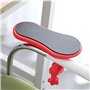 Repose Bras Réglable, Repose Coude Tapis de Souris, Accoudoir bureau Extender, Support de Repose Poignets, 180° Réglable, Table 