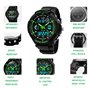 garçons Montre numérique, étanche Enfants Montres avec 12/24 Heures/Alarme/chronomètre, Enfants Sports de Plein air analogique M