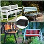 Housse Banc de Jardin, 2 Places Étanche Housse Banc de Jardin Couverture Imperméable de Meubles de Jardin, Anti-UV 210d Oxford C