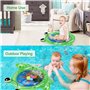 Nouvelle Forme de Grenouille Tapis d'eau Gonflable pour Bébé, Tapis éveil Eau et Poisson, Tummy Time Tapis de Ventre de Ventre B