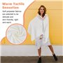 YBCCBY Poncho Châle Femme, Cape Hiver Ouvert Avec Franges Elégante, Grande Echarpe Tricotée Avec Col de Fourrure Pour Automne Hi