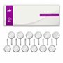 MJW 12 Pièces Dessus de Miroir à Poignée Dentaire - Dessus de Miroir Arrondi en Acier Inoxydable de 2