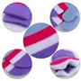 Enfants Mitaine d'hiver Chauds, Bebe Gants Rayures Coloré Tricotés Extensibles Magiques Moufle pour Fille Garçons Unisex, Enfant