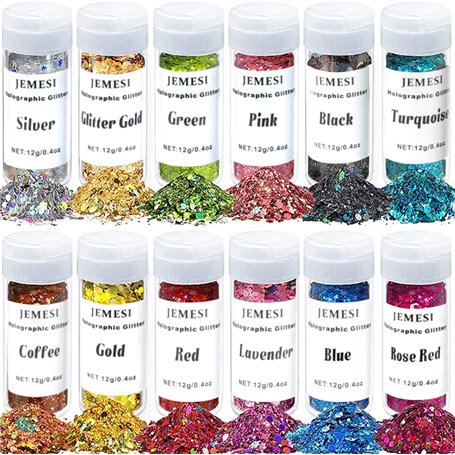 JEMESI Holographique Grosses Paillettes