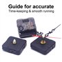 7 Ensembles Quartz Mouvements Mécanisme Pièces, Mécanisme d'horloge Murale Silencieuse avec Les Aiguilles Alimentées par Piles, 