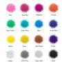Colorant Résine Époxy, Pigment Bougie 18ml*16 Couleurs - LIUCOLI Poudre de Mica Métallique Naturel pour Fabrication bougie, Kit 