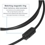 Adhiper Câble USB de Rechange pour Transfert de données d'appareil Photo 8 Broches Compatible avec l'appareil Photo numérique So
